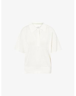 Dissh Eli Relaxed-Fit Knitted Polo Top - White