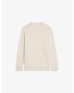 Zadig & Voltaire Swyna Merino-Wool And Cashmere Jumper - White