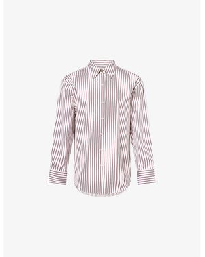 Rag & Bone Jessica Striped Cotton Shirt - Pink