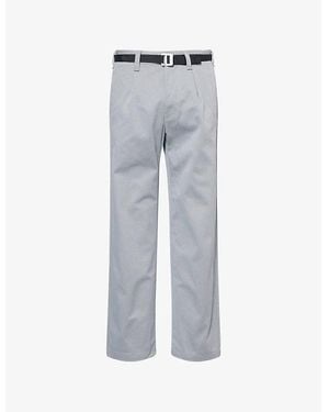 Stone Island Gabardine Marina Belted Woven Pants - Gray