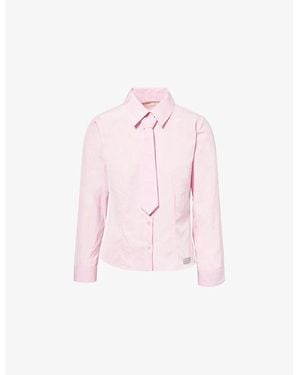 10/9終了SANDY LIANG Pink Papillon Shirt SLR25T033-F095-FRONT_grande.