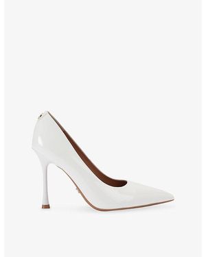 Carvela Kurt Geiger Incanto Faux-Leather Court Shoes - White