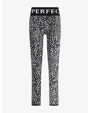 Perfect Moment Jacquard Base Layer Leggings - Black