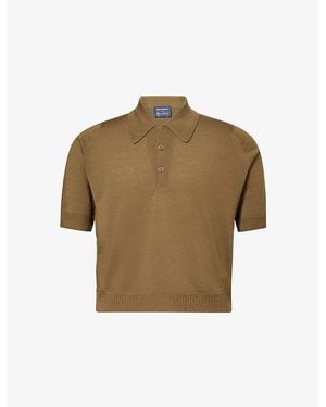 John Smedley X Bill Nighy Short-Sleeve Merino Wool Polo Shirt - Green