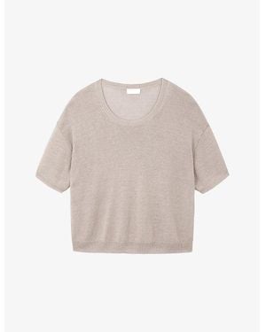 The White Company Relaxed-Fit Round-Neck Linen T-Shirt - Natural