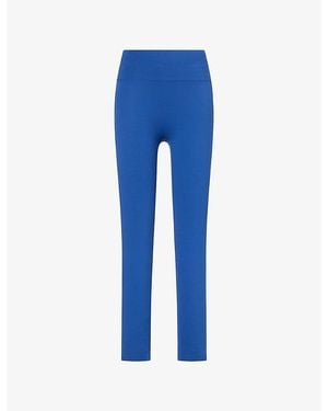 ADANOLA Ultimate High-Rise Stretch-Woven Leggings - Blue