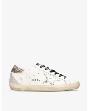 Golden Goose Superstar Leather Low-Top Trainer - Natural