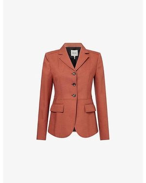 ME+EM Slim Contour Textured Tailoring Woven Blazer