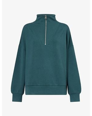 Varley Hawley Half-Zip Jersey Sweatshirt - Green