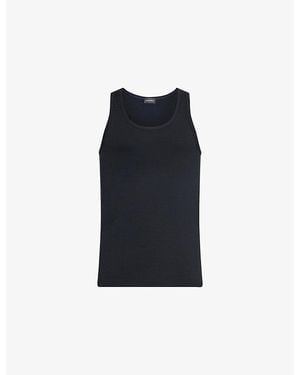 Hanro Cotton Superior Cotton-Blend Vest Top Xxl - Black