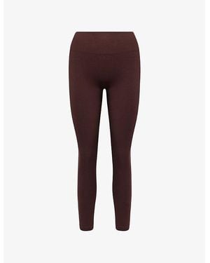 BO+TEE Sculpt Branded High-Rise Leggings - Purple