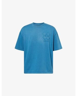 Amiri Ma Quad Oversized Cotton-Jersey T-Shirt - Blue