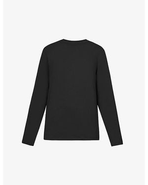 Skims Boyfriend Oversized Stretch-jersey T-shirt - Black