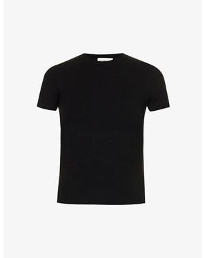 ADANOLA Short-Sleeve Longline Jersey Top - Black