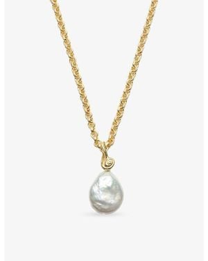 La Maison Du Couturier With Love Darling Paloma 14Ct-Plated And Pearl Necklace - Metallic
