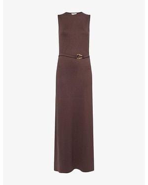 4th & Reckless Arden Sleeveless Stretch-Jersey Maxi Dress - Purple