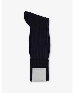 FALKE No. 13 Cotton-Blend Socks - Blue