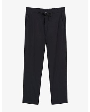 Reiss Rider Tailored-Fit Stretch-Woven Pants - Blue