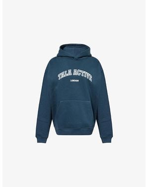 WE Are Tala Active Applique Cotton-Blend Hoody - Blue