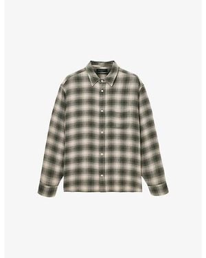 AllSaints Lumley Checked Woven Shirt - Green