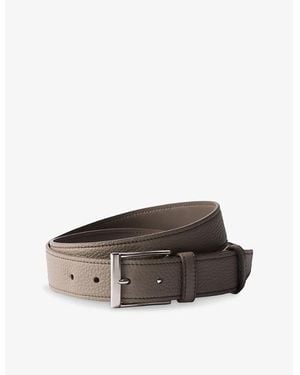 Prada Grained Leather Belt - Brown