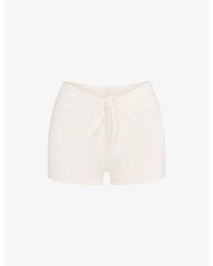 Skims Cover-Ups Cotton-Jersey Shorts - Natural
