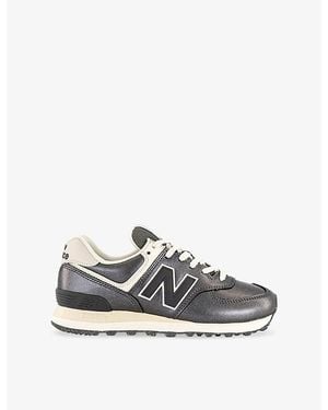 New Balance 574 Leather Trainers - Multicolour