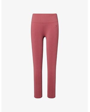 GYMSHARK Soft Sculpt Studio Leggings - Red