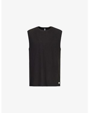 Vuori Strato Muscle Sleeveless Stretch-Jersey Top - Black