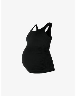 Sweaty Betty All Day Maternity Scoop-Neck Stretch-Woven Vest - Black
