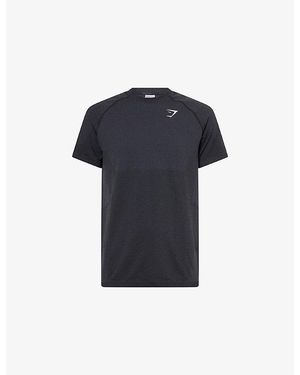 GYMSHARK Vital Seamless Woven T-Shirt - Blue