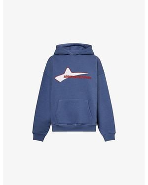Sisters & Seekers North Star Logo-Appliqued Cotton-Jersey Hoody - Blue