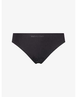 Calvin Klein Perfectly Fit Mid-Rise Stretch-Woven Bikini Panties - Black