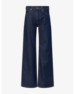 Anine Bing Hugh Relaxed-Fit Denim Jeans - Blue