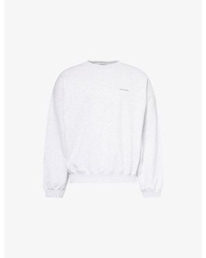 Cole Buxton Relaxed-Fit Mini Logo Cotton Sweatshirt - White