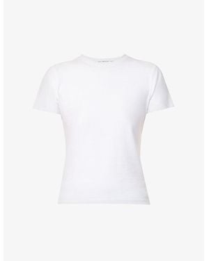 GOOD AMERICAN Baby Round-Neck Stretch-Cotton T-Shirt - White