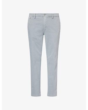 Replay Benni Straight-Leg Stretch-Cotton Chinos - Blue