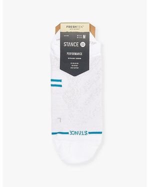 Stance Run Branded-Print Stretch-Woven Socks - White