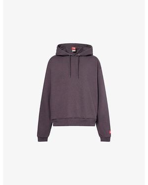 The North Face Redbox Brand-Patch Cotton-Jersey Hoody - Purple