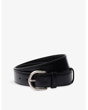 Prada Engraved Leather Belt - Black