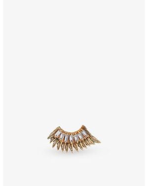 Kismet by Milka Winged 0.16Ct Diamond Stud Earring - Metallic