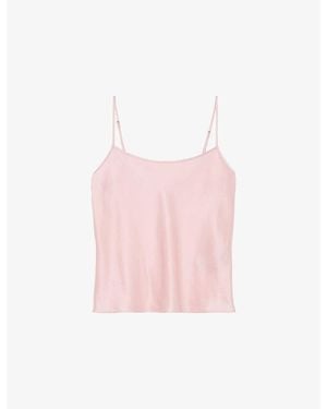Reiss Corey Silk Cami Top - Pink