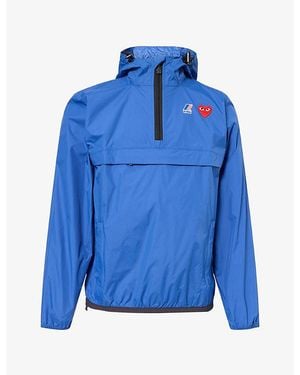 COMME DES GARÇONS PLAY Comme Des Garçons Play X K-Way Shell Windbreaker Jacket - Blue