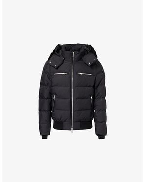 Moose Knuckles Cloud Hooded Woven-Down Jacket - Black