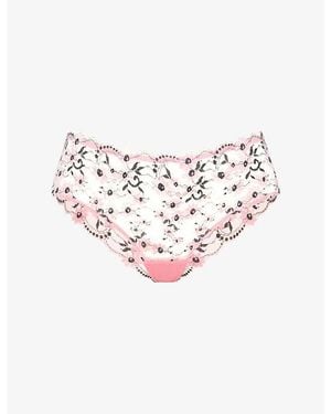 Savage x Fenty Daisy Darling Cheeky Lace Briefs - White