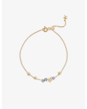 Kismet by Milka Constanze 14Ct Rose And And 0.04Ct Diamond Chain Bracelet - Metallic