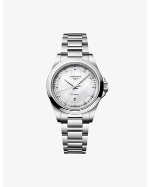 Longines Conquest Stainless-Steel And Diamond Quartz Watch 30Mm - Metallic