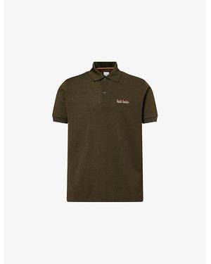 Paul Smith Logo-Embroidered Cotton-Pique Polo Shirt - Green