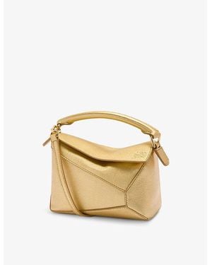 Loewe Puzzle Edge Mini Metallic-Leather Cross-Body Bag