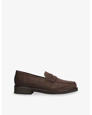 Grenson Jago Suede Loafers - Brown